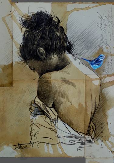 Print of Figurative Women Drawings by LOUI JOVER