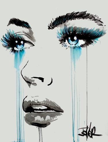 Print of Figurative Women Drawings by LOUI JOVER