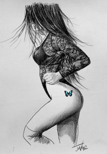 Print of Women Drawings by LOUI JOVER