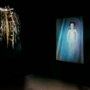 The Twelve Apostles as Babies (Installation shot- two of three walls shown). See-  and