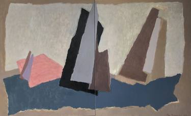 ‘Sailing Regatta. Silhouette ’ diptych thumb