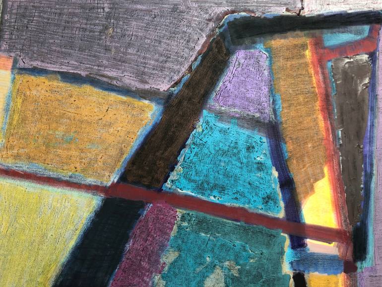 Original Abstract Expressionism Women Painting by Olga Konoshchuk