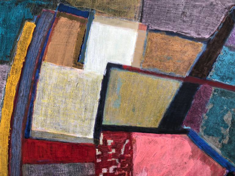 Original Abstract Expressionism Women Painting by Olga Konoshchuk