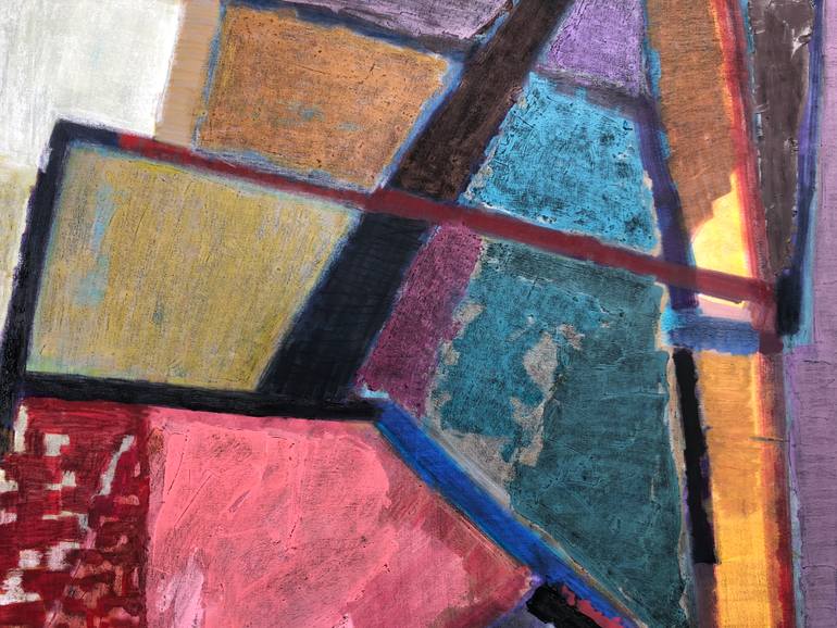 Original Abstract Expressionism Women Painting by Olga Konoshchuk