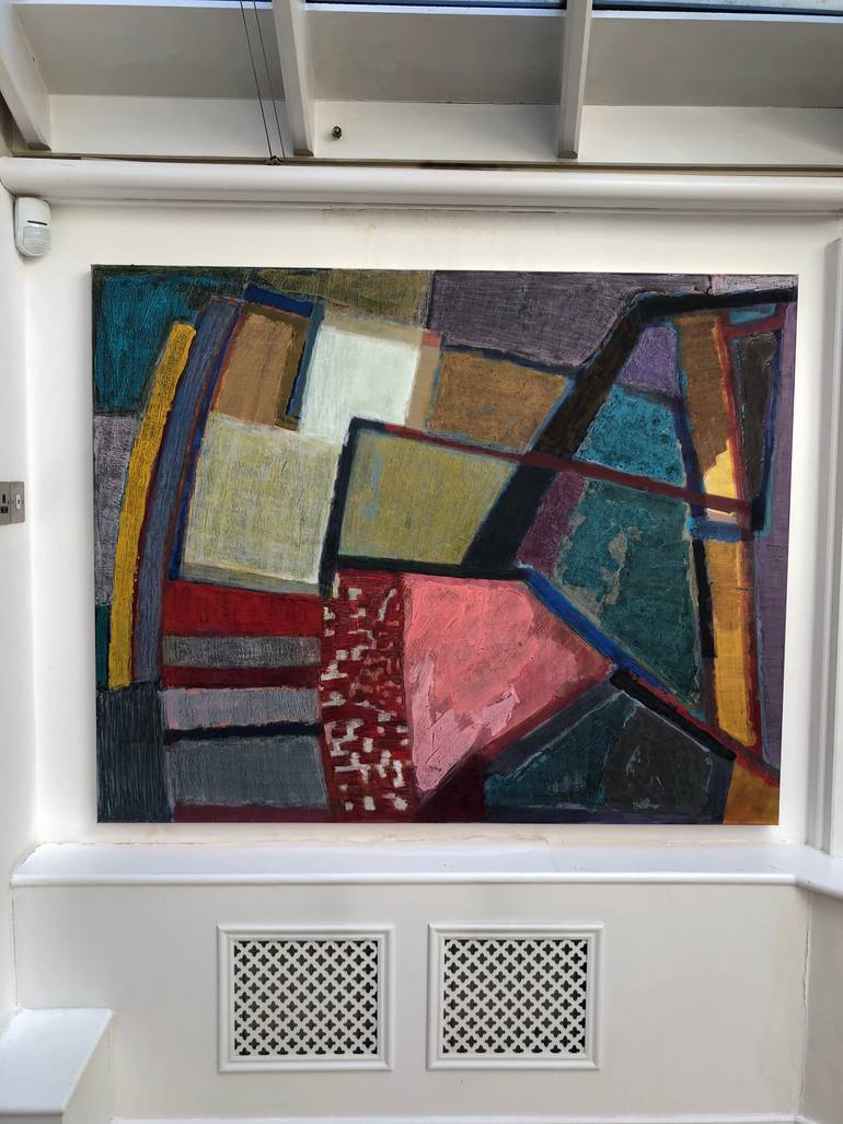 Original Abstract Expressionism Women Painting by Olga Konoshchuk