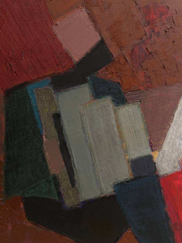 Original Abstract Expressionism Music Painting by Olga Konoshchuk