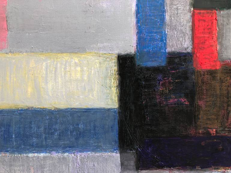 Original Cubism Abstract Painting by Olga Konoshchuk