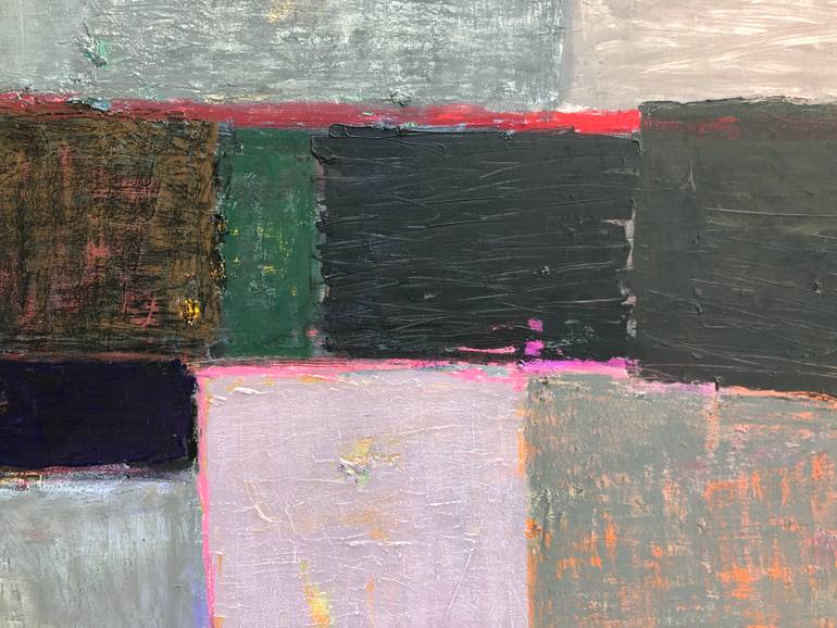 Original Cubism Abstract Painting by Olga Konoshchuk
