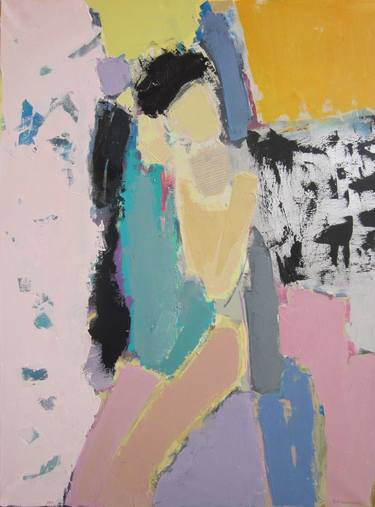 Original Abstract Expressionism Nude Paintings by Olga Konoshchuk