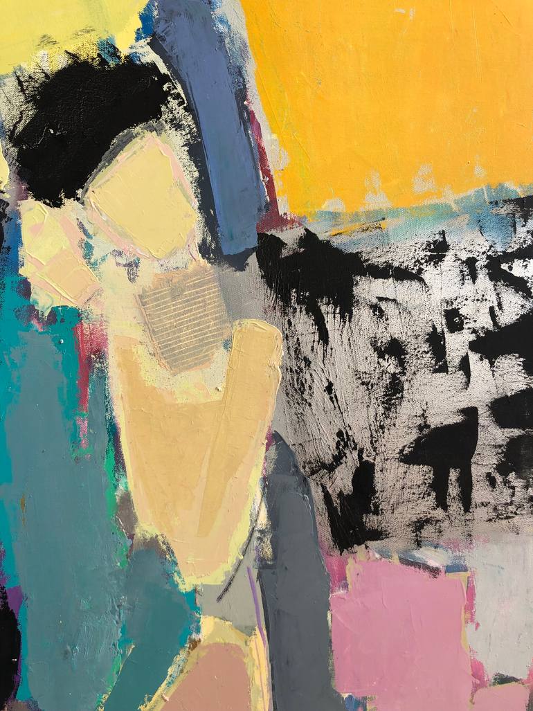 Original Abstract Expressionism Nude Painting by Olga Konoshchuk