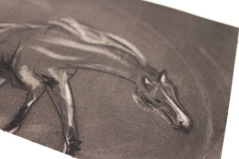 Original Conceptual Horse Drawing by Gustavo Moya