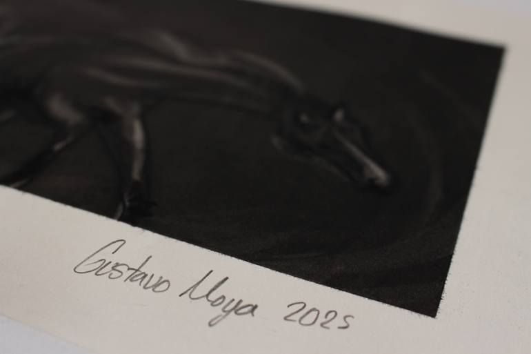 Original Conceptual Horse Drawing by Gustavo Moya