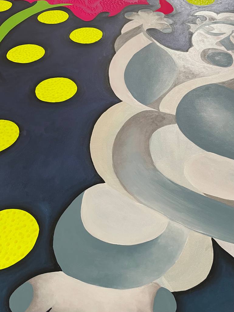 Original Abstract People Painting by Mais Al-Sheikhly