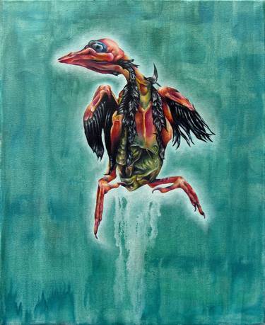 Original Surrealism Animal Paintings by Hannah Ward