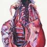 colored pencil on paper, 25 X 11.5 inches
visceral ceremonial vessel