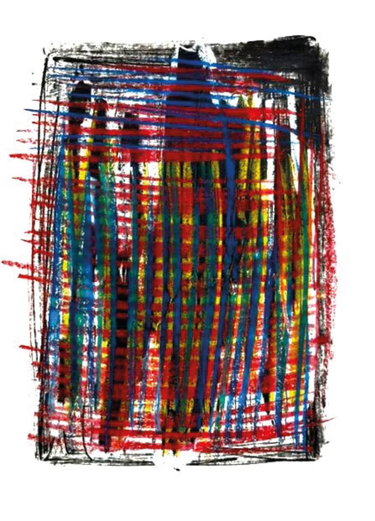 Original Abstract Expressionism Abstract Mixed Media by Amar Lemat