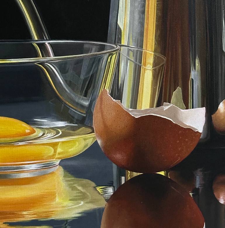 Original Photorealism Still Life Painting by Weerayut Rungruang