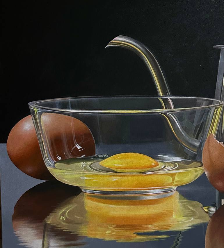 Original Photorealism Still Life Painting by Weerayut Rungruang