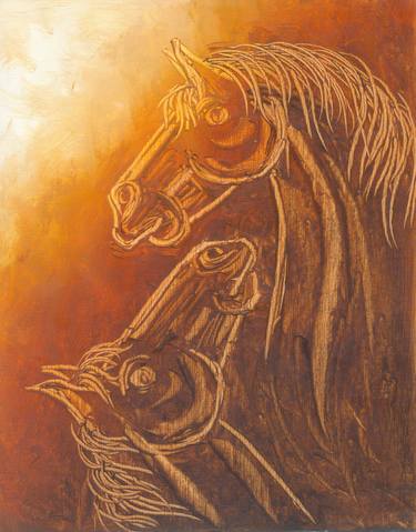 Original Conceptual Horse Paintings by Ramprakash A B