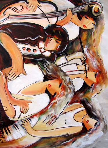 Print of Expressionism Love Paintings by Ronnie Biccard