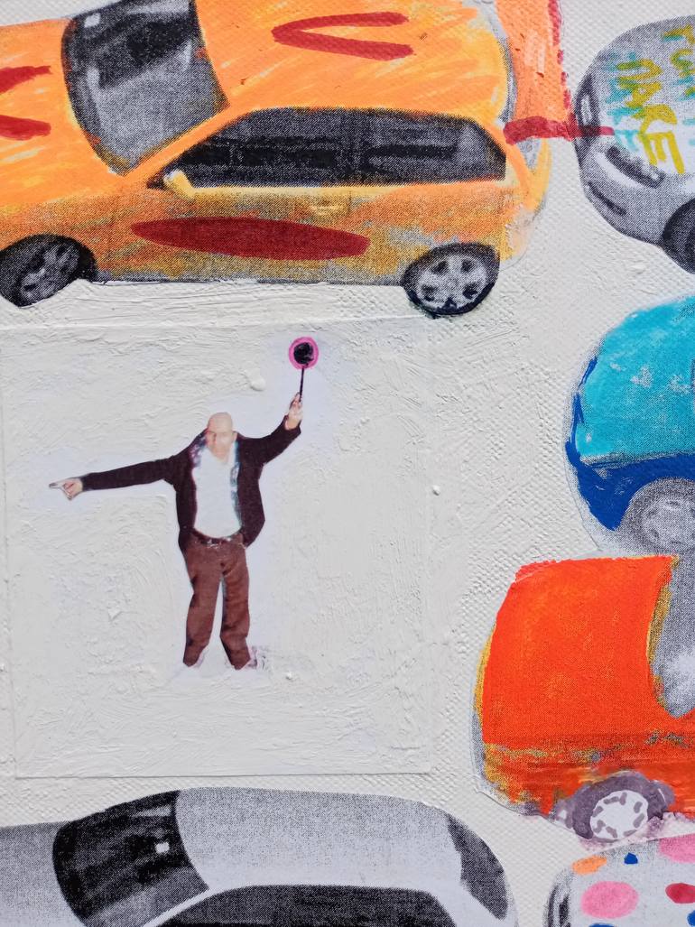 Original Pop Art Transportation Painting by Giancarlo Scarlata