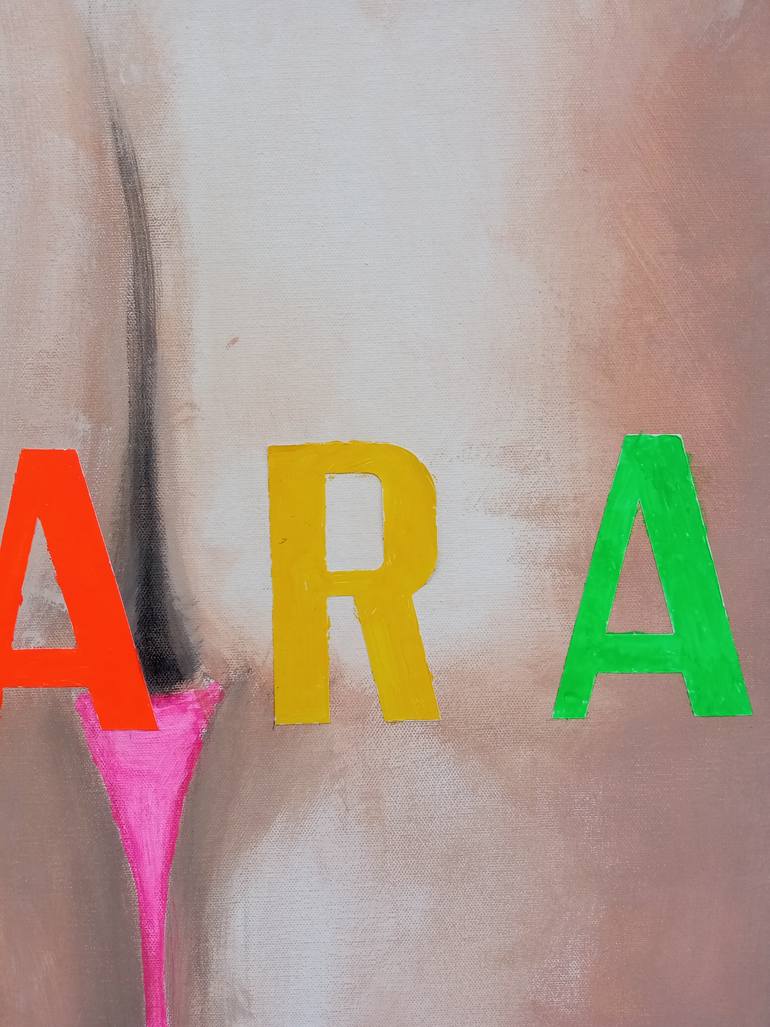 Original Conceptual Language Painting by Giancarlo Scarlata