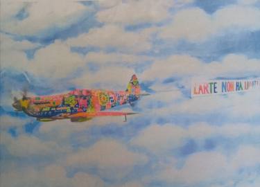 Original Pop Art Airplane Paintings by giancarlo scarlata