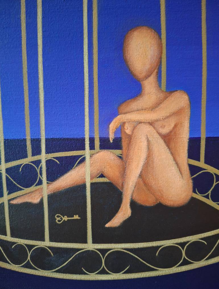 Original Symbolism Women Painting by Tadeja Divjak