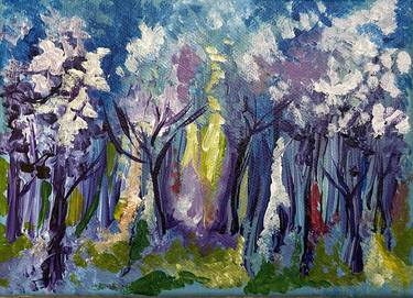 Original Expressionism Landscape Painting by Alessandra Parmeggiani