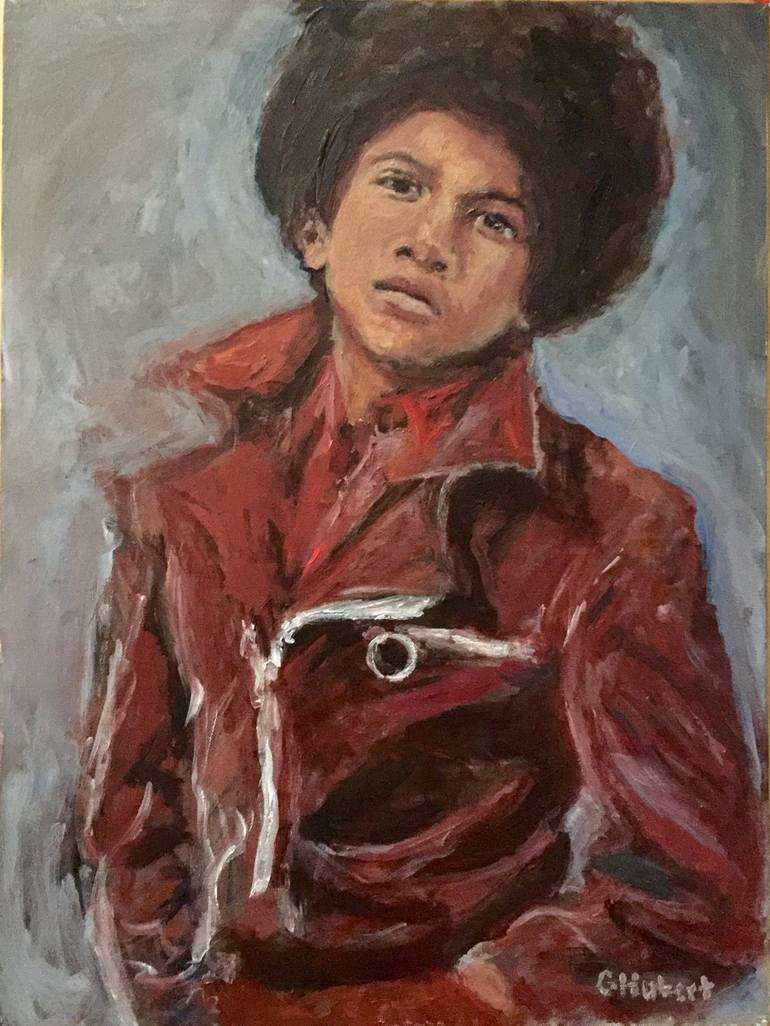 Young Michael Jackson Art Print