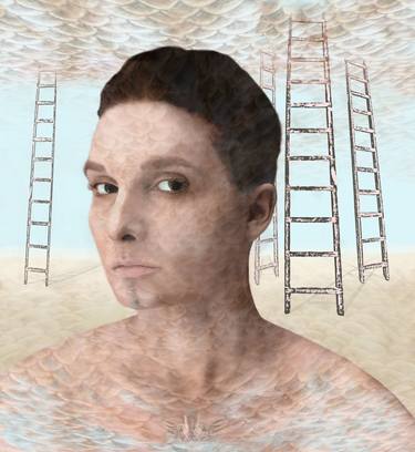 Self-portrait with ladder - Limited Edition 1 of 3 thumb