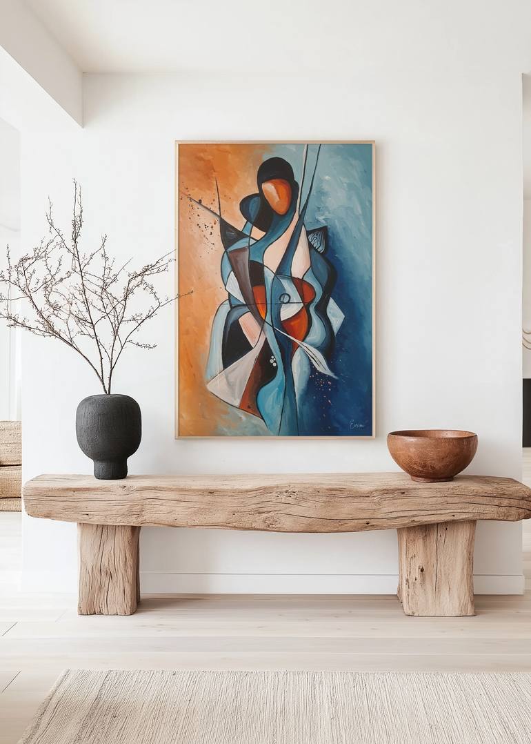 Original Contemporary Abstract Mixed Media by Evrim Duyal Akses