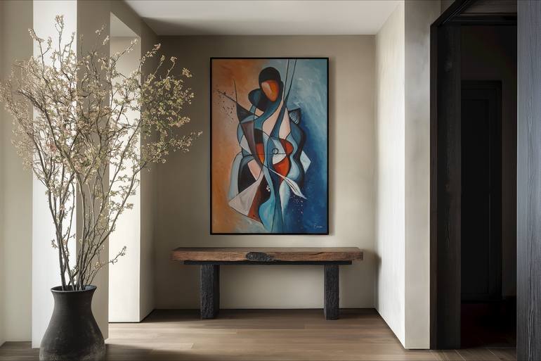 Original Contemporary Abstract Mixed Media by Evrim Duyal Akses