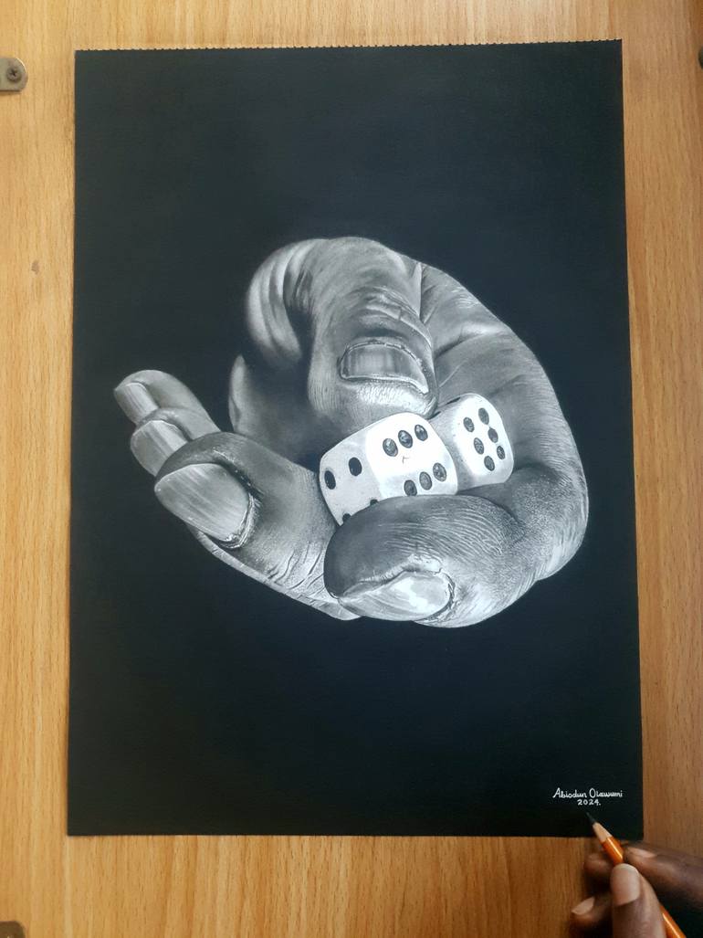 Original Black & White Pop Culture/Celebrity Drawing by Abiodun Olawumi