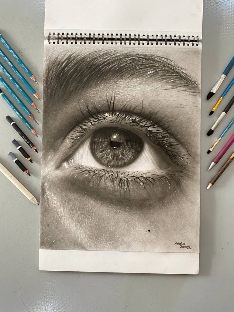 Original Photorealism Religion Drawing by Abiodun Olawumi