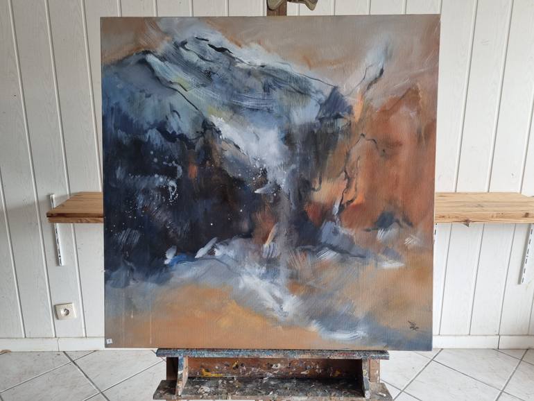Original Abstract Expressionism Abstract Painting by Gillette Fernandez