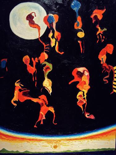 Ladies And Gentlemen We Are Floating In Space (After Wassily Kandinsky)  (SOLD) thumb