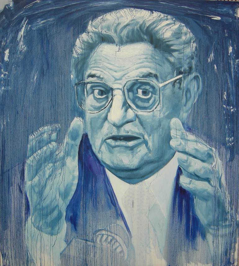 George Soros Painting by yuanting yu | Saatchi Art