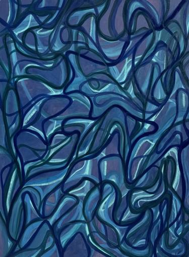 Original Abstract Expressionism Abstract Painting by Chantal Barlow