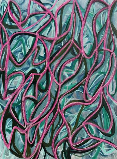 Original Abstract Expressionism Abstract Painting by Chantal Barlow