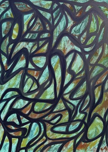Original Abstract Expressionism Abstract Painting by Chantal Barlow