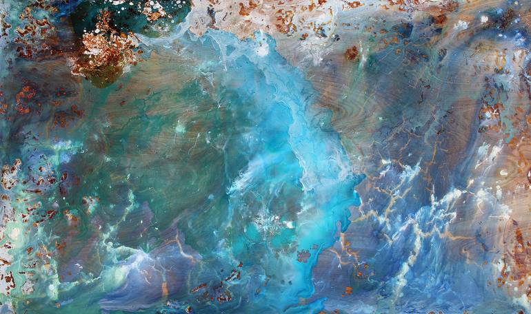 Forming the Seas Painting by Chantal Barlow | Saatchi Art