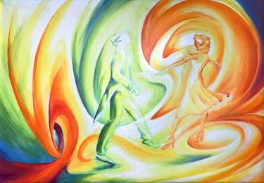 Original Abstract Performing Arts Paintings by Brian Sal Corral