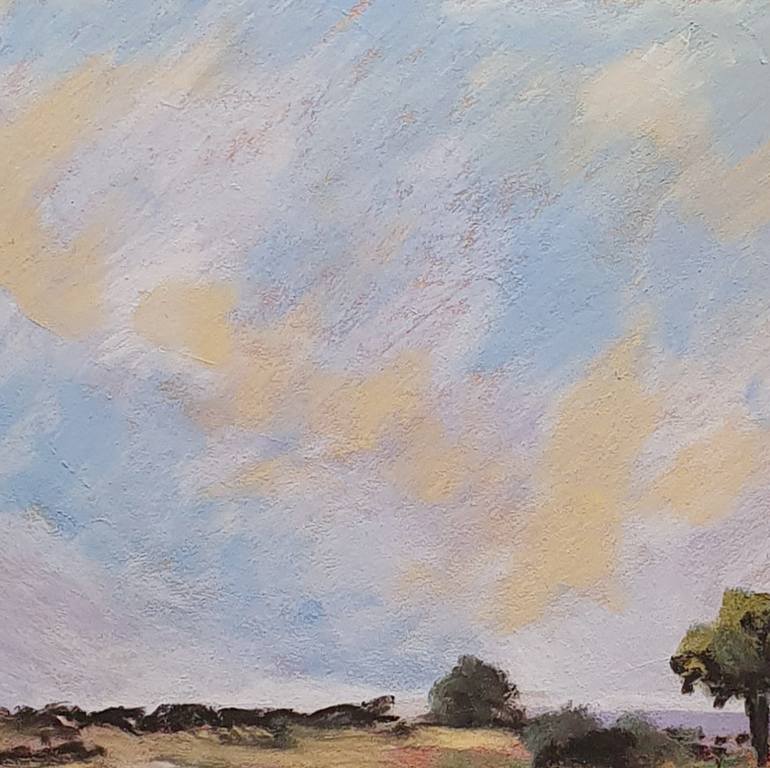 Original Impressionism Landscape Mixed Media by Victoria Stefchyshyna