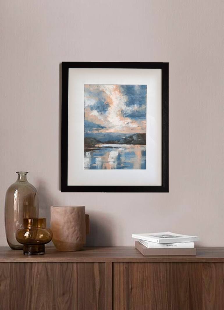 Original Abstract Landscape Painting by Victoria Stefchyshyna