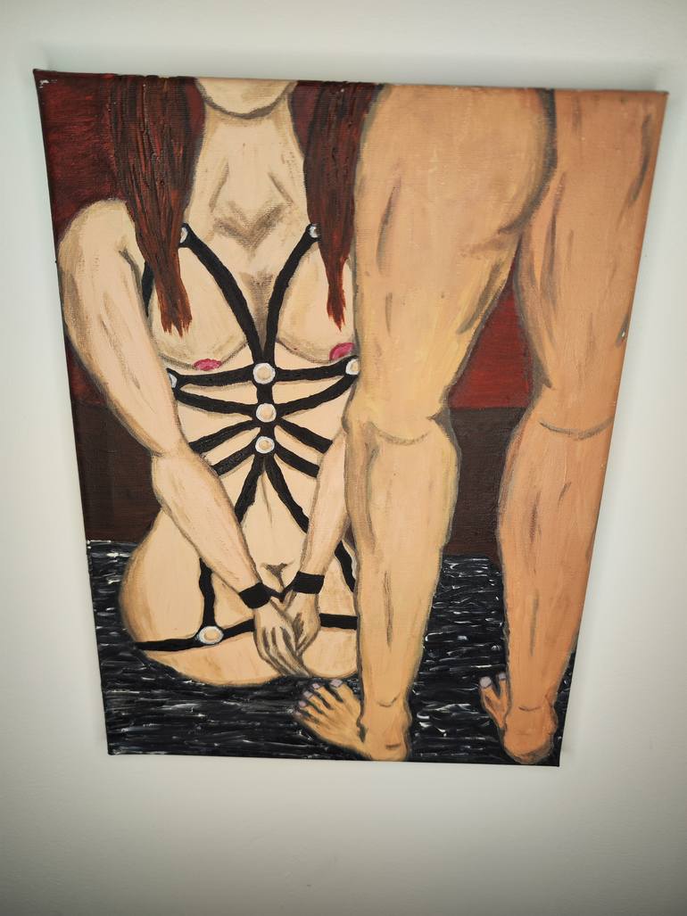 Original Figurative Nude Painting by Lana Bates