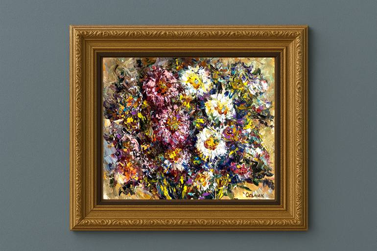 Original Impressionism Floral Painting by Vladyslav Osmak