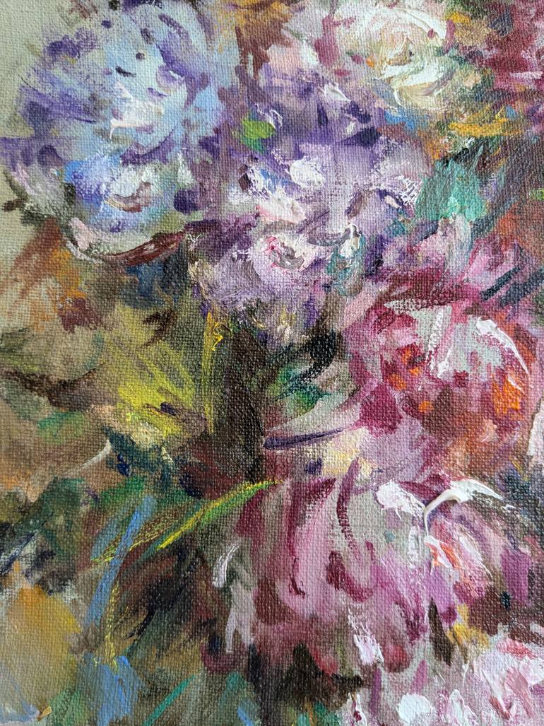 Original Impressionism Floral Painting by Vladyslav Osmak