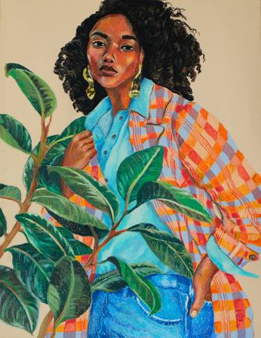 Original Contemporary Portrait Painting by Surabhi Gaikwad