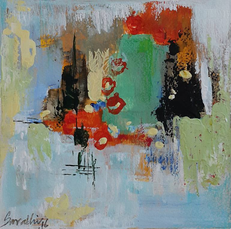 Abstract Composition #3 Painting by Surabhi Gaikwad | Saatchi Art